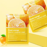 Bioaqua Fresh Orange Vitamin C Brighten Mask packaging with orange slices on a white background