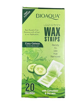 BioAqua Wax Strips with Cucumber for Dry Skin 20pcs