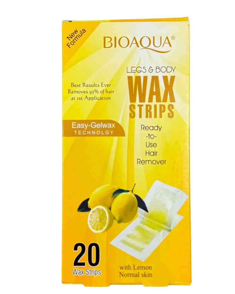 BioAqua Wax Strips with Lemon for Normal Skin 20pcs