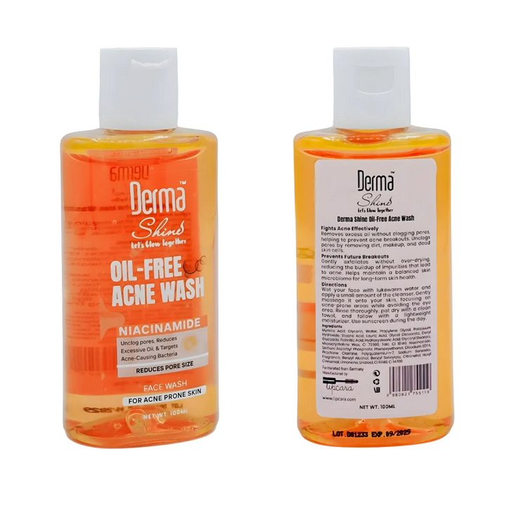 Derma Shine Oil-Free Acne Wash Niacinamide 100ml