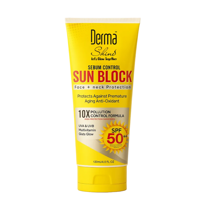 Derma Shine Sunblock SPF 50 Face & Neck 120ml