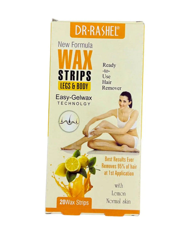 Dr Rashel Wax Strips Legs & Body with Lemon 20pcs