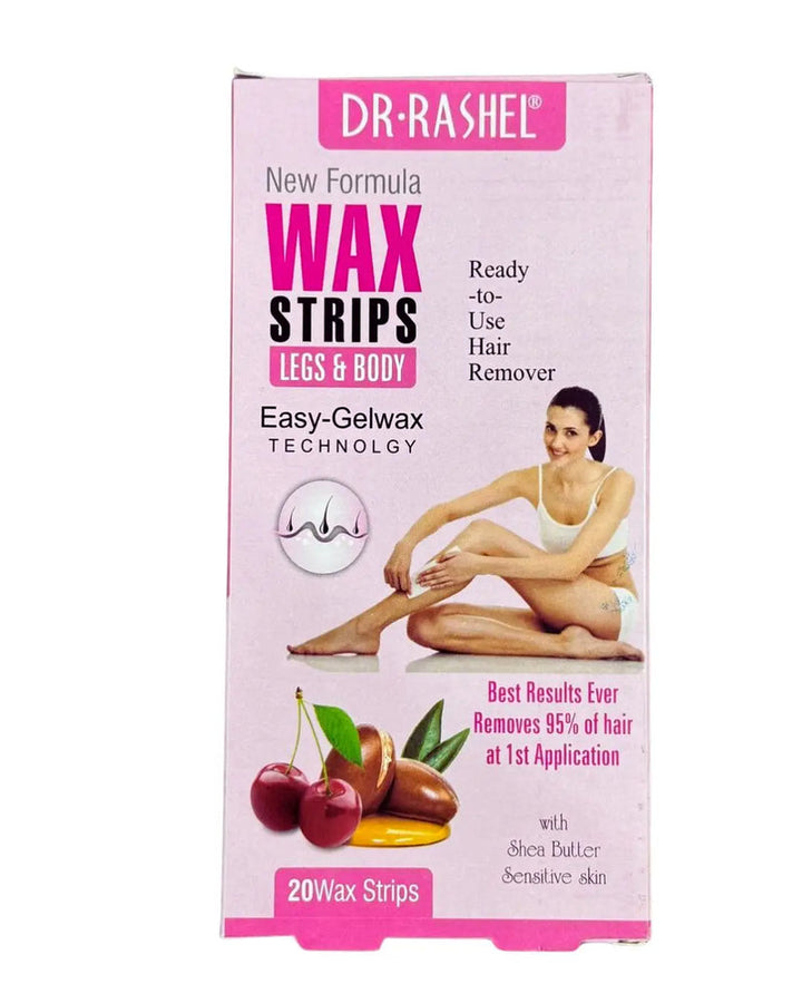 Dr Rashel Wax Strips Legs & Body with Shea Butter 20pcs