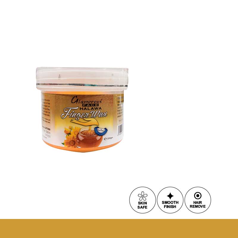 Glamorous Face Halawa Finger Wax 150g - Honey