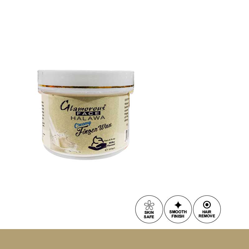 Glamorous Face Halawa Finger Wax 150g - Milky