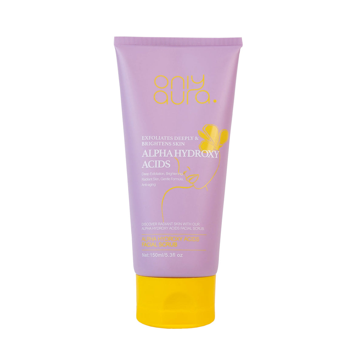 OnlyAura Alpha Hydroxy Acids Facial Scrub 150ml