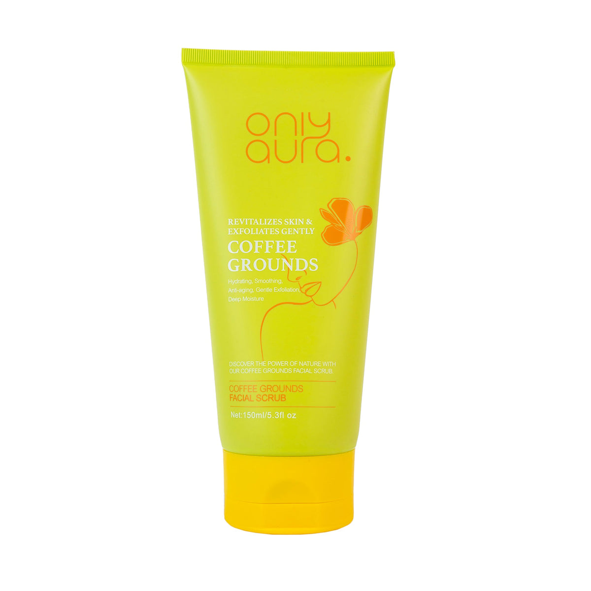 OnlyAura Coffee Grounds Facial Scrub 150ml