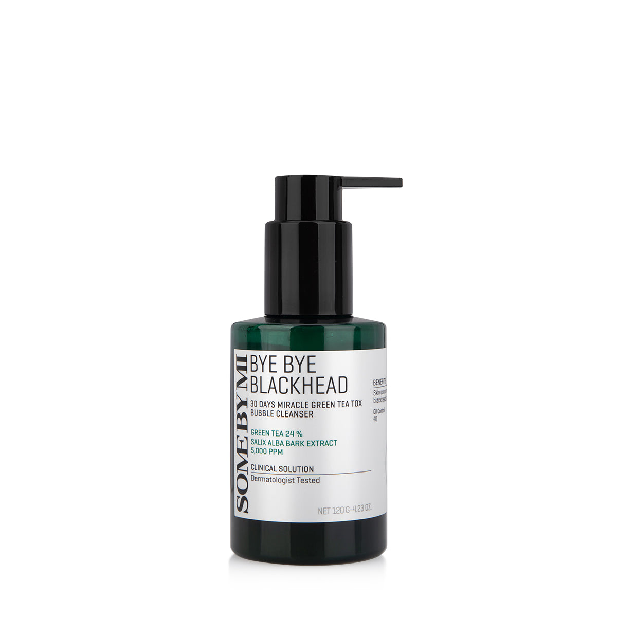 Some By Mi Bye Bye Blackhead 30 Days Miracle Green Tea Tox Bubble Cleanser 120g