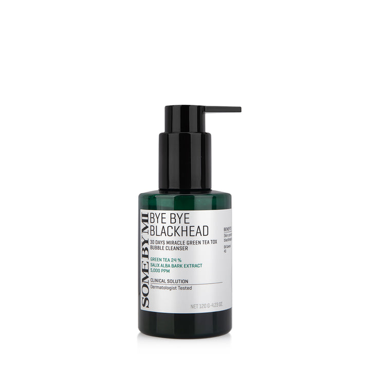 Some By Mi Bye Bye Blackhead 30 Days Miracle Green Tea Tox Bubble Cleanser 120g